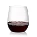 12 Stemless Plastic Wine Glasses - 15 oz. | Unbreakable Wine Glasses | Shatterproof Wine Glass | Plastic Drinking Glasses | Vino Wine Cups | Disposable Wine Glasses | Party Wine Glasses Set [Berevino]