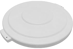 CARLISLE FOODSERVICE PRODUCTS SPARTA Lid for 32-Gallon Trash Can – Heavy-Duty, Round Waste Container Cover for 32-Gallon Bronco Bin (Sold Separately), Commercial & Industrial Use, Polyethylene, NSF Certified, White
