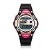 Cool Pasnew LED 100M Waterproof Digital Sport Watch for 5-15 Years Old Boys Girls Kids Students (Black)
