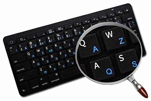 HUNGARIAN - ENGLISH NON-TRANSPARENT KEYBOARD LABELS LAYOUT BLACK OR WHITE BACKGROUND (14x14) FOR DESKTOP, LAPTOP AND NOTEBOOK (Black Background)