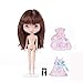 Evursua Big Head BJD Dolls12inch,Custom Dolls Compatible with Blythe Doll Clothes 2 Set,Color Eyes Changing,Doll Collector/Girls Gift