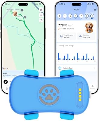 Collier GPS pour Chiens Suivi Satellite en Direct 4G, Multiples alertes intelligentes, Moniteur d'activité entièrement étanche pour Chiens et Chats, portée illimitée, Rappel Vocal à Distance