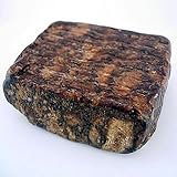 HalalEveryDay Raw African Soap from Ghana, Shea Butter, Black, 1 lb.