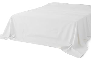 Thread Decor Egyptian Cotton Flat Bed Sheet – Full XL Size, 500 Thread Count Top Sheet Only, Super Soft Cooling Cotton Beddin