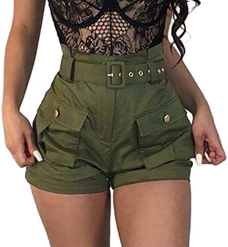 Clearance! Women Teen Girls Summer Pockets Wide Leg Shorts Dungarees Overalls with Belt
