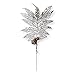BANBERRY DESIGNS Christmas Picks - Set of 12 Silver Leaf Pics with Red Holly Berries and Pine Cones - Artificial Holiday Picks