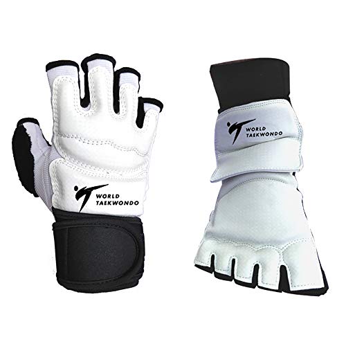 Aship Men Women Taekwondo Foot Protector Karate Boxing Foot Guard Martial Arts Training Fight Punch Bag Sparring MMA WTF for Children Kids Beginner Foot Gear XL
