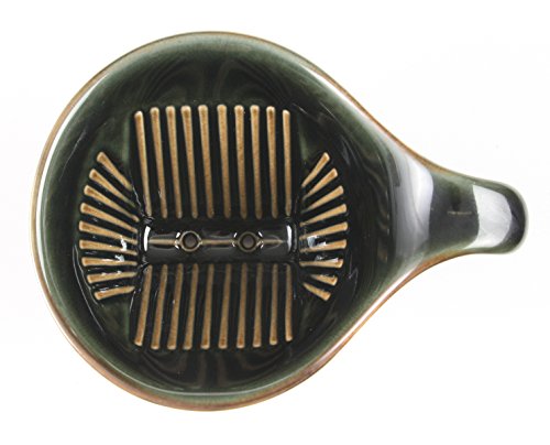 ZERO JAPAN Ceramic Coffee Dripper - Large - Drip Cone Brewer (Antique Green)