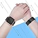 Vancle Metal Band Compatible with Fitbit Versa Bands, Stainless Steel Mesh Loop Metal Replacement Wristbands with Magnet Lock for Fitbit Versa (Black, Large)