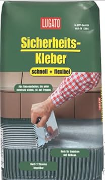 Lugato Sicherheitskleber schnell + flexibel 5 kg - Wasserfester Fliesenkleber