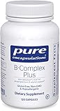 Pure Encapsulations - B-Complex Plus - Balanced B Vitamin Formula with Metafolin L-5-MTHF and Vitamin B12 - 120 Capsules