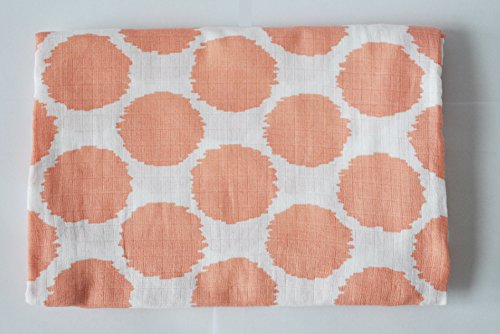 Bacati Ikat Coral Dots 2 Pc Muslin Crib Sheets