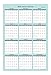 Blue Sky 2020 Laminated Erasable Wall Calendar, Regular and Academic Year, Double Sided, 36