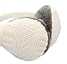 knolee Unisex Knitting EarMuffs Faux Furry Earwarmer Winter Outdoor EarMuffs,White