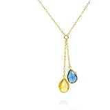 Amazon.com: Custom Birthstone necklace 