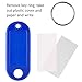 Uniclife 2 Inch Tough Plastic Key Tags in 10 Assorted Colors Item Identifiers Markers with Blank Paper Labels Protective Plastic Films and Split Rings, 100 Pack