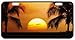 Tropical Paradise Ocean Beach Scene with Palm Trees Novelty License Plate Decorative Front Plate 6.1