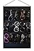 Ikiriska Eyeglass sunglasses organizer for 15 glasses, Black, storage, display on wall or door (firm support at the top)
