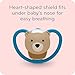 NUK Space Orthodontic Pacifier, 0-6 Months 2 Count(Pack of 1)