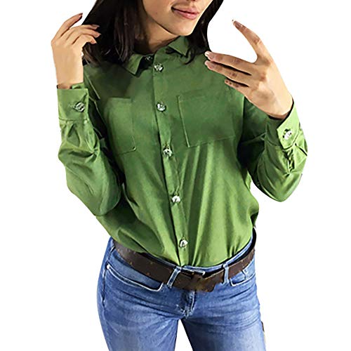 image for SMALLE_Clothing SMALLE◕‿◕ Women Tops Formal Lapel Collar Solid L