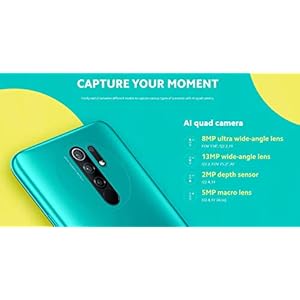 Redmi 9 Smartphone CAMERA 6.53" Full HD + 5020 mAh schermo senza funzione NFC (Ocean Green, 4GB + 64GB) - immagine 8