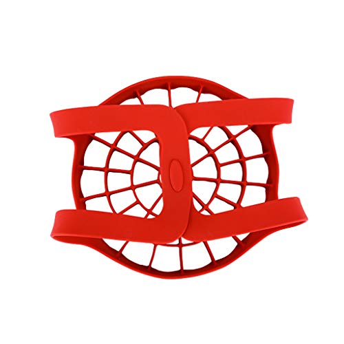 TADAMI Cooling Rack Baking, Silicone Roasting Rack Bakeware Sling Trivet Oven Baking Rack for Cooking Steam (red) - Thumbnail 3