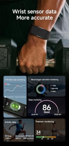RizqMart Smart Fitness Tracker Watch for Men & Women, 24/7 Heart Rate & Sleep Monitor, 27 Sports Modes, 10-Day Battery, Waterproof Activity Tracker for Android