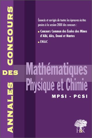 Mathématiques, physique et chimie, MPSI, PCSI