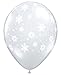 Qualatex Snowflakes-A-Round Biodegradable Latex Balloons, Diamond Clear Color, 11-Inches (12-Units)