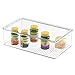 InterDesign Clarity Bathroom Storage Box Organizer for Vitamins, Medicine, Medical, Dental Supplies - Clear