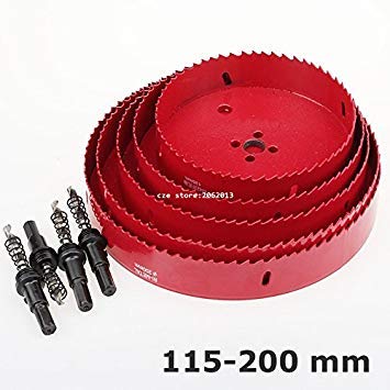 Generic 170mm : 115mm-200mm Bi-Metal Wood Hole Saws Bit for Woodworking DIY Wood Cutter Drill Bit Big Size