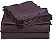 Clara Clark Bed Sheets, Premier 1800 Series 4 Piece Bed Sheet Set, Deep Pocket, Wrinkle, Fade, Stain Resistant, Luxury Soft Bedding Sheets & Pillowcases, California King, Purple Eggplant