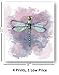 Dragonflies Art Beautiful Watercolor Home Decor Prints,Set of 4 8x10 Unframed Prints,Beautiful Gift For Nature Lovers,Great Housewarming Dragonfly Gift for the Bathroom, Girl's Room, Classroom