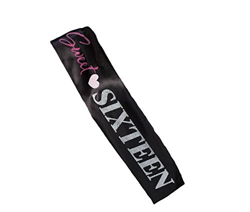 Lillian Rose SS790 SA Sweet Sixteen 16 Theme Party Birthday Girl Sash, Multicolor