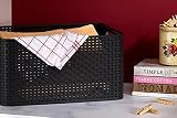 Curver Basket with Lid Rattan Style Large - polypropylene storage view 6