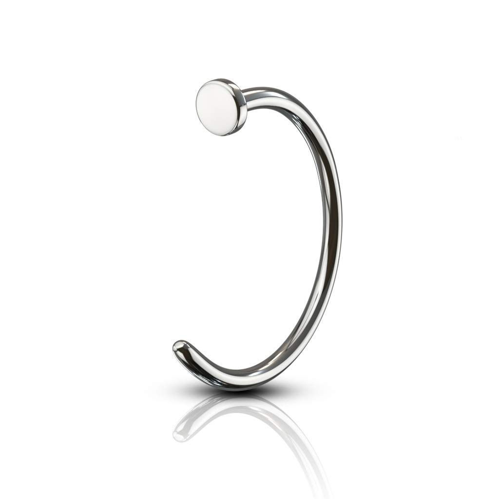 PiercedOff Titanium Nose Ring - Thickness 20GA (0.8mm) / Diameter 8mm — image 1