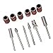 Pixnor 6pcs Manicure Pedicure Diamond Nail Bits Set with Sanding Bands for Electric Nail FileDrill