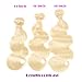 FASHION QUEEN Hair 613 Blonde Hair Bundles, Silk Body Wave Brazilian Virgin Hair, Honey Blonde Unprocessed Human Hair Weave 1 Bundle 100g 21 Inch