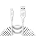 Anker Powerline+ Lightning Cable (10ft) Durable and Fast Charging Cable [Double Braided Nylon], MFi Certified for iPhone X / 8/8 Plus / 7/7 Plus / 6/6 Plus / 5s / iPad and More (White) primary