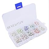 BEADNOVA 300pcs 6mm Silver Plated Crystal Rondelle Spacer Beads for Jewelry Making Box Set with Container Box (6mm 300pcs Box Set)