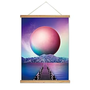 Hanging Poster Wooden Framed Star Night Theme Home Wall Canvas Prints Ready to Hang - 18"x24" inches