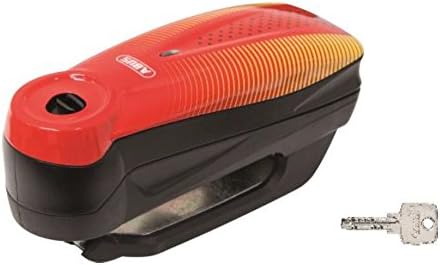 ABUS Brake disc lock Detecto 7000 RS1 - Motorcycle lock with alarm, Red
