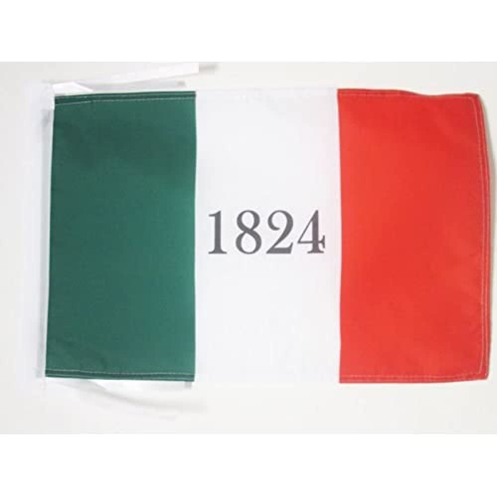 AZ FLAG - Alamo 1824 Flag - 18'' x 12'' - 100% Polyester Alamo 1824 - USA Small Banner with Two Cords - Fade Resistant - Vivid Colors - 18x12 in - 45x30 Cm — image 1