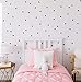 Modern Maxwell Wall Art Decals for Girls Boys Nursery, Bedroom, Living Room “London” Black Dot Room Sticker 168 Pieces