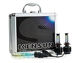 Kensun New Technology All-in-One LED Headlight Conversion Kit (from HID or Halogen) with Cree Bulbs - H10 (9145) - 30W 3000LM x2 - 2 Year Full Warranty