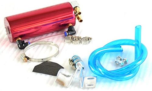 High Grade Aluminum Round Engine Turbo Oil Catch Can Tank Reservoir Kit 750ml