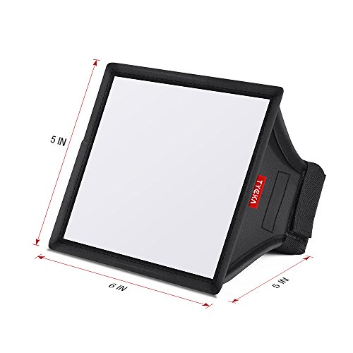 TYCKA 6x5" Flash Diffuser Translucent Light Softbox (Universal, Collapsible) for Nikon, Canon Sigma Sony Yongnuo - Thumbnail 3