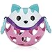 Nuby Cartoon Animal Rattle Teether Toy, Kitty Cat, 5