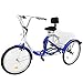Happybuy 24 Inch Adult Tricycle Series 7 Speed 3 Wheel Bike Adult Tricycle Trike Cruise Bike Large Size Basket for Recreation, Shopping,Exercise Men’s Women’s Bike (Blue)thumb 2