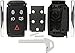 KeylessOption Keyless Entry Remote Smart Key Fob Case Shell Button Pad Outer Cover Rebuild Fix For Jaguar